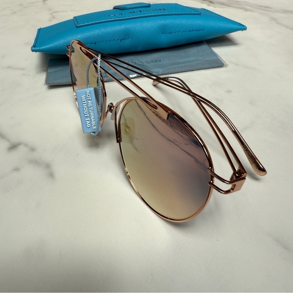 For Art’s Sake T-Shirt Rose Mirrored Aviator Sunglasses - Picture 8 of 8